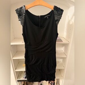 Cynthia Steffe Black Dress with Sequin Accents